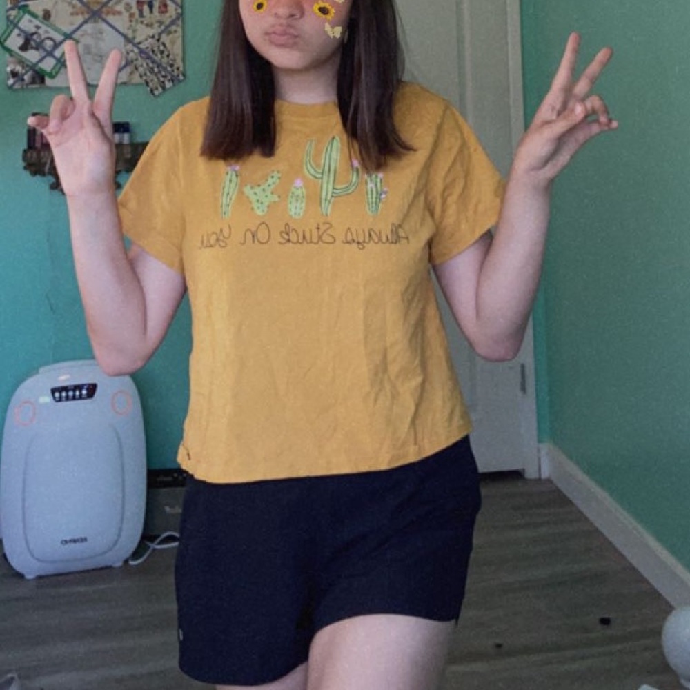 “Always Stuck On You” Yellow Tee Shirt